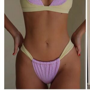 Strawberry Milk Mob Yellow and Pink Bikini